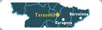 Mapa con la Ubicacin de Tarazona en Espaa